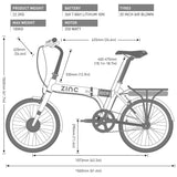 Zinc Folding Electric Eco Pro Bike