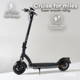 Zinc Velocity 2.0 500w Folding Electric Scooter with 10inch Wheels