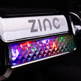 Zinc Megastar Self Balancing Chrome Hoverboard with bluetooth speaker, multi coloured LED lights  and 6.3 Inch wheels