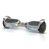 Zinc Megastar Self Balancing Chrome Hoverboard with bluetooth speaker, multi coloured LED lights  and 6.3 Inch wheels