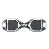 Zinc Megastar Self Balancing Chrome Hoverboard with bluetooth speaker, multi coloured LED lights  and 6.3 Inch wheels